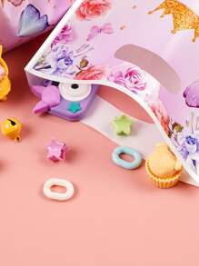 50 piezas Bolsas de regalo con diseños de mariposa, flor y corona, para favores de fiesta, envoltura de regalos de cumpleaños