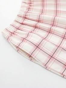 2pcs Women Summer Pajama Set, Round Neck Short Sleeve Top And Long Pants, Moisture-Wicking And Breathable Sleepwear