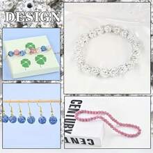 10/20/30/50/100 pièces Perle de strass plat en verre blanc de 10 mm, boule à facettes Disco, convient pour la fabrication de bijoux, bracelets DIY, colliers, boucles d'oreilles et travaux d'artisanat