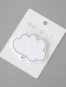 SHEIN X Jess 1pc Cloud Design Sticky Note, Simple Multi-Purpose Easy To Post Writable Sticky Note For School Student, Office - Multicolor - View 8
