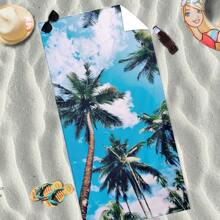 1pc Ultra-Fine Fiber Beach Towel, Quick Dry & Absorbent For Beach, Bathroom, Swimming, Lightweight & Portable