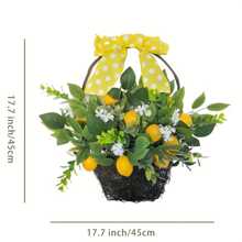 1pc24" Lavender Wreath With Berries & Butterflies - All Season Indoor/ Outdoor Door Decor For Spring Weddings, Mothers Day Gifts, Rustic Farmhouse Wall & Window Hanging, Patriotic Wreath For The Front Door On July 4th, Wedding Season