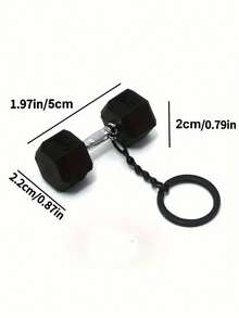 Mini Dumbbell Keychain, Alloy Fitness Dumbbell Keychain, Sports Themed Keychain, Backpack Charm, Fitness Lover Gift Accessory - Suitable For Party, Car Keys And Christmas Gift. Unisex Fitness Lover Gift, Fit For Party Favors, Christmas Gift, Car Keys And Backpack Accessories - Multicolor - View 4
