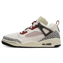 Jordan Zapatos de baloncesto Spizike Low, zapatillas deportivas ligeras y acolchadas para hombres, zapatos prácticos para entrenamiento deportivo FQ1759-116 - Fanzi/Rojo campus/Negro carbón/Leche de coco - Ver 1