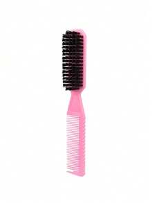 1 pieza Peine de doble cara para niños, regalo de fiesta para bebé, cepillo de pelo 2 en 1, adecuado para peinar el cabello de bebé y uso doméstico, productos para bebés, decoración de fiesta para niña bebé - Multicolor - Ver 9