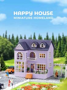 CUTE ROOM 1 Kit de construcción de modelos, casa en miniatura DIY para ensamblar, mini decoración 3D, adecuado para el hogar, decoración de dormitorio, muebles, manualidades de madera, regalos de Navidad, Pascua, San Valentín y Año Nuevo