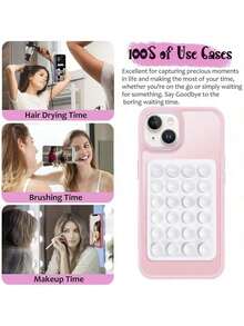 2 件装硅胶吸盘手机壳支架，硅胶粘性吸盘手机支架，防滑粘性手机握把，强力自拍和视频支架（白色）适用于 、Android 手机，生日、家庭、朋友手机支架、手机配件礼物 - 白色 - 查看 2