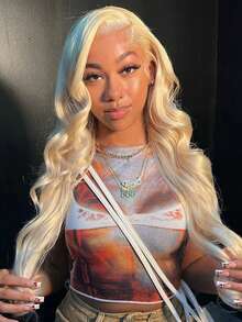 34 Inch 613 13x4 Lace Front Wig Human Hair 250 Density Blonde Wig Human Hair 613 HD Lace Frontal Wig Body Wave Lace Front Wigs Human Hair Pre Plucked Blonde Human Hair Wigs - S613 - View 3