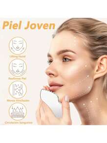 1 Pezzetto Strumento Gua Sha in Acciaio Inossidabile per Viso, Rassodante e Antirughe, per Viso, Corpo, Sopracciglia, Collo, Ideale per Massaggio del Viso e Cura della Bellezza