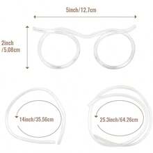 1pc Reusable Flexible Straw Glasses - High-Quality Fun And Soft Glasses For Parties Gifts,School Supplies - Multicolor - View 2