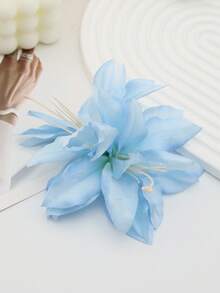 1 件双头仿百合花超大侧发夹，波西米亚风格侧刘海夹，适合海滩度假、旅行、约会、日常佩戴爪夹发夹发夹、学校用品 - 彩色 - 查看 4