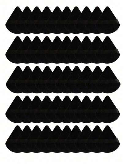 50/20/10 szt. aksamitnych trójkątnych gąbek do makijażu, wielokrotnego użytku puszek do makijażu, odpowiedni do podkładu, kremu, podkładu BB, makijażu, tani, wystroju pokoju, toaletki, podróży, sypialni, akcesoriów do makijażu, puszek, blendera do makijażu, puszek do pudru, gąbki do makijażu