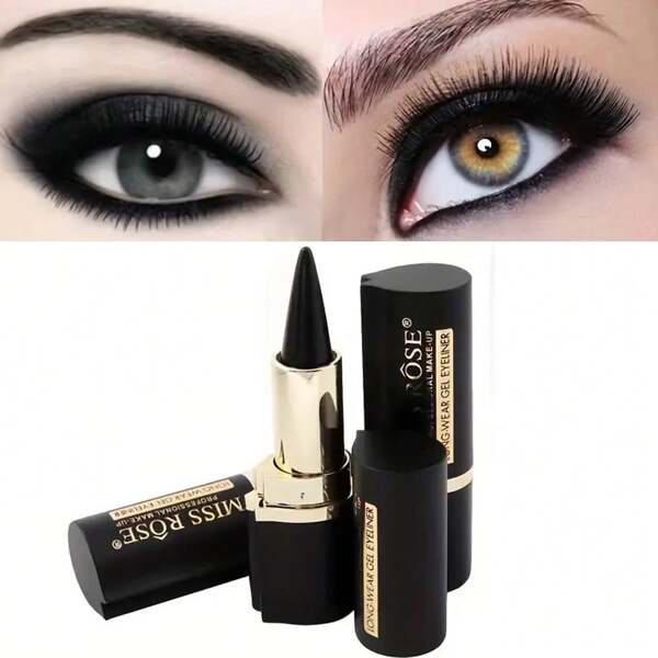 MISS ROSE Waterproof Eyeliner Pencil, Long-Wearing Gel Eyeliner For Professional Makeup, 1 Count