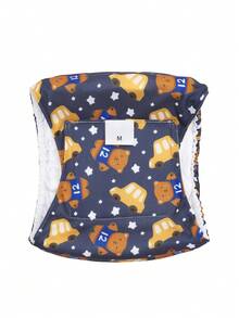 1件装可水洗公狗腹带（时尚图案） - 可水洗公狗腹带，公狗尿布 - 彩色 - 查看 2