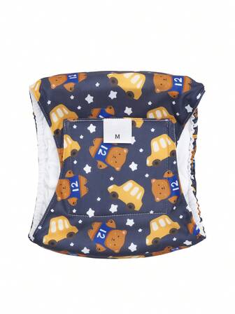 1個 洗えるオス犬用ベリーバンド(ファッショナブルなパターン) - 洗えるオス犬用ベリーバンド、オス犬用おむつ