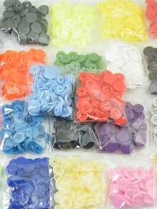 12毫米/0.47英寸圆形塑料按扣，适用于服装、尿布、DIY工艺品 - 彩色 - 查看 5