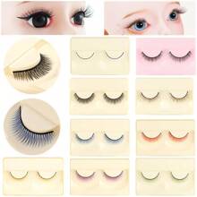 Multicolor Doll Eyelashes Simulation False Lash Length 0.8cm Dolls Modification DIY Accessories Decoration Suitable For 1/3 1/4 Scale