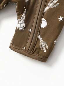 PP Bamboo Fiber Boy's Childlike Animal Pattern Set - Brown - View 4