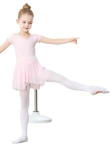 3双女童天鹅绒镂空弹力芭蕾舞紧身裤