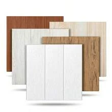 20pcs 3D Wood Grain Peel And Stick Wallpaper - Waterproof, Washable Vinyl Wall Stickers, Suitable For Living Room And Bedroom Decor, Easy To Apply Natural Wood, White, Light Beige And Dark Brown Square Panels, Stylish Room Accents | Wallpaper Home Decor Wall Decor Bathroom Bathroom Decor Wall Paper Wallpapers Kitchen - Multicolor - View 2