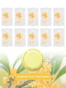30 Pieces Of Long-Lasting Fragrant Air Freshener With Additional Outer Shell - Single-Colour Aromatic Air Freshener Discs For Homes, Cars, Bathrooms, Bedrooms, Closets And Toilets.