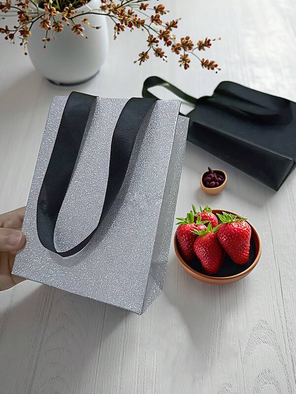 1pc Exquisite Starry Sky Style Paper Handbag, Jewelry, Necklace, Ring, Bracelet Box, Packaging Gift Bag