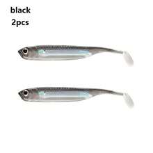 Señuelos suaves en forma de cola T de 7.5cm/2.2g con diseño arcoíris, hecho con lámina de aluminio y tubo de PVC multicolor para ofrecer un aspecto realista. Accesorios de pesca, equipamiento de pesca, cebos suaves con cola en T y destello arcoíris - Multicolor - Ver 14
