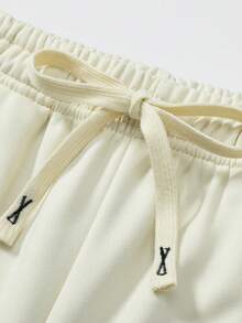 Driftmere Men's Straight Leg Knit Pants, High Street Versatile Casual Loose Fit Sweatpants, Light-Weight For Summer, Spring/Autumn - Apricot - View 4