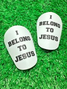 10 X 6cm PBT Material Detachable Mini Soccer Shin Guards, Lightweight Design To Aid Youth Football Training