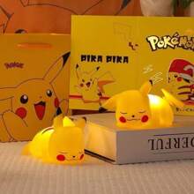 pokemon Luz nocturna decorativa con Pikachu de Pokémon que brilla, lámpara de mesita de noche con Pikachu de Pokémon como regalo de cumpleaños o Navidad