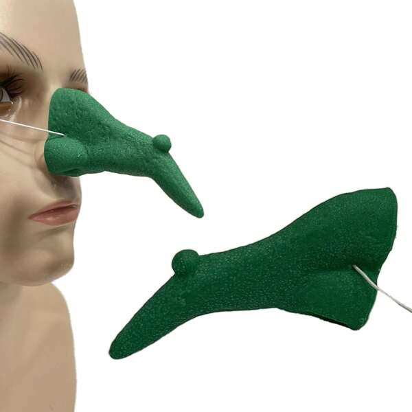 Carnival Party Performance Nose Decor Accessories, Resin Animal Nose For Witch Costumes, Green Nose