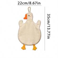 3pcs Set Hanging Hand Towels, Cute Goose Shaped, Bathroom Towels With Hanging Loop, Super Absorbent, Quick Dry, Thick & Soft Polyester, Suitable For Kitchen And Bathroom Decor Back To School Dish Cloths Kitchen Towel - Multicolor - View 9