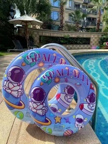 Astronaut Swim Ring, [ Thick PVC] Material, Thick | Child, Teen, Adult Anti-Side Float Life Buoy, Portable Beach Pool Party Birthday Gift