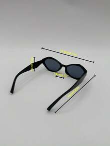 1 副女士猫眼多边形时尚眼镜，适合户外骑行和夏季海滩度假、户外、旅行的日常装饰