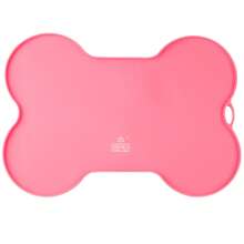1pc Silicone Pet Food Mat, Cat/Dog Waterproof And Non-Slip Feeding Placemat In Bone Shape, Durable & Easy To Clean, Prevents Spills & Messes, Suitable For Dog And Cat Feeding