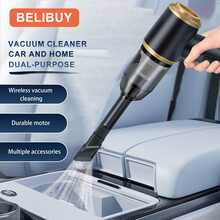 Una aspiradora portátil con dispositivo inalámbrico, pantalla de energía digital y formación reducida de polvo. Está equipado con un motor eléctrico de alto rendimiento (50.000 rpm), un fuerte poder de succión (5 kPa) y un sistema de batería dual laminable (2.000 mAh). Además, ofrece una amplia gama de accesorios, lo que lo hace ideal para usar en la eliminación de partículas de suciedad, pelos de mascotas y para la limpieza de suelas y superficies del suelo. - Negro - Ver 10