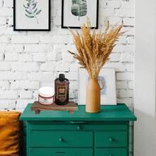 1pc Minimalist Wooden Stool Foot Rest, Wooden Soap Dish Rack With Tray And Stand Base, Farmhouse Style Tray, Bathroom Decor, Multipurpose Home Decor For Sink, Countertop, Bathroom, Living Room, Kitchen, Soap Dish, Plant Stand