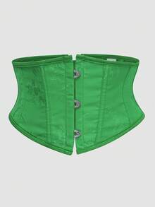 加大码女式花卉印花束腰带，优雅成熟魅力 - 梭织面料，前扣后系带设计 - 彩色 - 查看 56