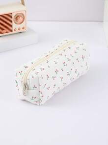 1pc Bow Pencil Case, Creative Floral And Bow Pattern Design, Beautiful Pencil Case - Suitable For Study Stationery Storage And Desktop Organization Decoration, Daily Portable Storage Bag, Beautiful Gift For Friends,Back To School,School Supplies,Pencil Pouch,School Bag - Multicolor - View 16