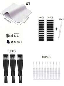 37pcs Cleaning Kit For Cell Phone Charging Port, Computer Keyboard And Shower Head, Pipe Unblocker, Gap Cleaner, Mini Brush, Keyboard Brush,Etc.,Kitchen,Bathroom,Home,Household Suppliers (Multiple Specifications)