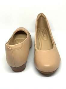Sapato Scarpin Feminino Modare Salto Médio Ortopédico Joanete, Scarpin Bico Fino - Bege Napa 7032534 - Visão 5