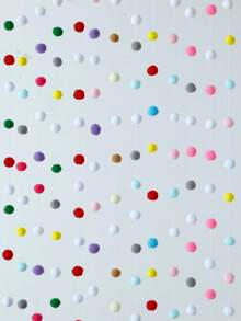 Dây trang trí pom pom cầu vồng 90 chiếc, 30 chiếc/gói, trang trí tiệc sinh nhật học sinh, phụ kiện pom pom bông xù tự làm thủ công, biểu ngữ trang trí treo ngoài trời cho đám cưới, thích hợp trang trí phòng, trang trí tường nền ngày lễ (có dây) - Nhiều màu - Xem 5