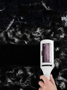 1pc Portable Lint Roller For Clothes, Static Brush And Dry Cleaning Sticky Hair Remover