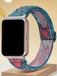1pc Stretchy Nylon Compatible With Samsung Galaxy Fit 3 Band For Women Men, Elastic Loop Adjustable Soft Sport Strap Wristband Compatible With Galaxy Fit 3 Band Smartwatch Accessories