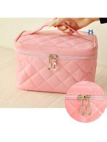 Makeup Bag Makeup And Cosmetic Organizer Large Case - Rose Gold - View 6