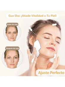1 Pezzetto Strumento Gua Sha in Acciaio Inossidabile per Viso, Rassodante e Antirughe, per Viso, Corpo, Sopracciglia, Collo, Ideale per Massaggio del Viso e Cura della Bellezza