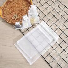 5/10/20/50/100 Piezas Bolsas de gasa multicolor, bolsas de embalaje para regalos, bolsas para regalos, artículos del hogar y de primera necesidad, bolsas de almacenamiento de nailon, suministros para festivales y fiestas, suministros para bodas, embalaje para decoración de regalos, embalaje para repostería, embalaje para joyas y accesorios, bolsas de cuerdas para regalos de cumpleaños