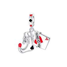 Silver Plated Charm Clown Doll Purple Love Zirconia Black Bear Cross Black Series Charm Bead Is Suitable For Diy Female Bracelet Pendants - Silver - View 14