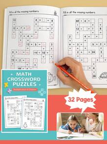 Math Puzzles Workbook For Kids,32 Pages/Book Fill In The Blanks Game Within 20,Mental Arithmetic:Addition,Subtraction,Multiplication And Division,Brain Exercises For Child,Stimulating Curiosity And Interest In Mathematics Through Interactive Experiences,Stationery, School Supplies, Educational Games, Home Learning, Preschool Math Improvement, Back-To-School Gifts(There Are Answers At The Back)