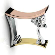 A New Fashionable And Simple Three Color Creative Ring For Women, With  Punk Style Decorative Ring - Ba màu - Xem 3